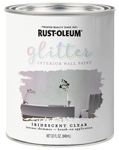 Rust-Oleum 323860 Glitter Interior Wall Paint, 32 Ounce