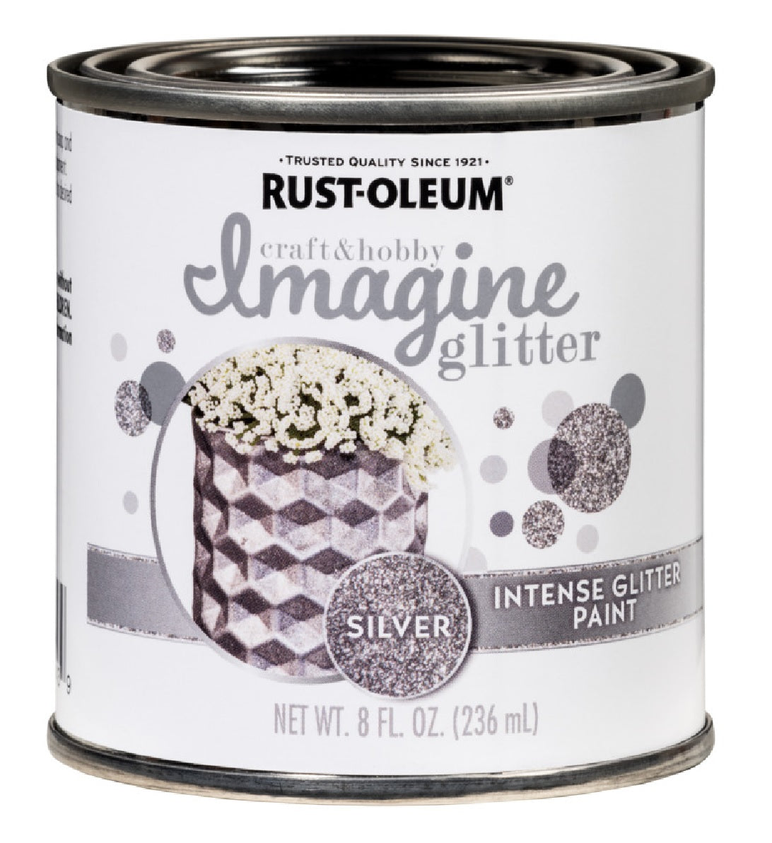 Rust-Oleum 345699 Intense Glitter Paint, Silver