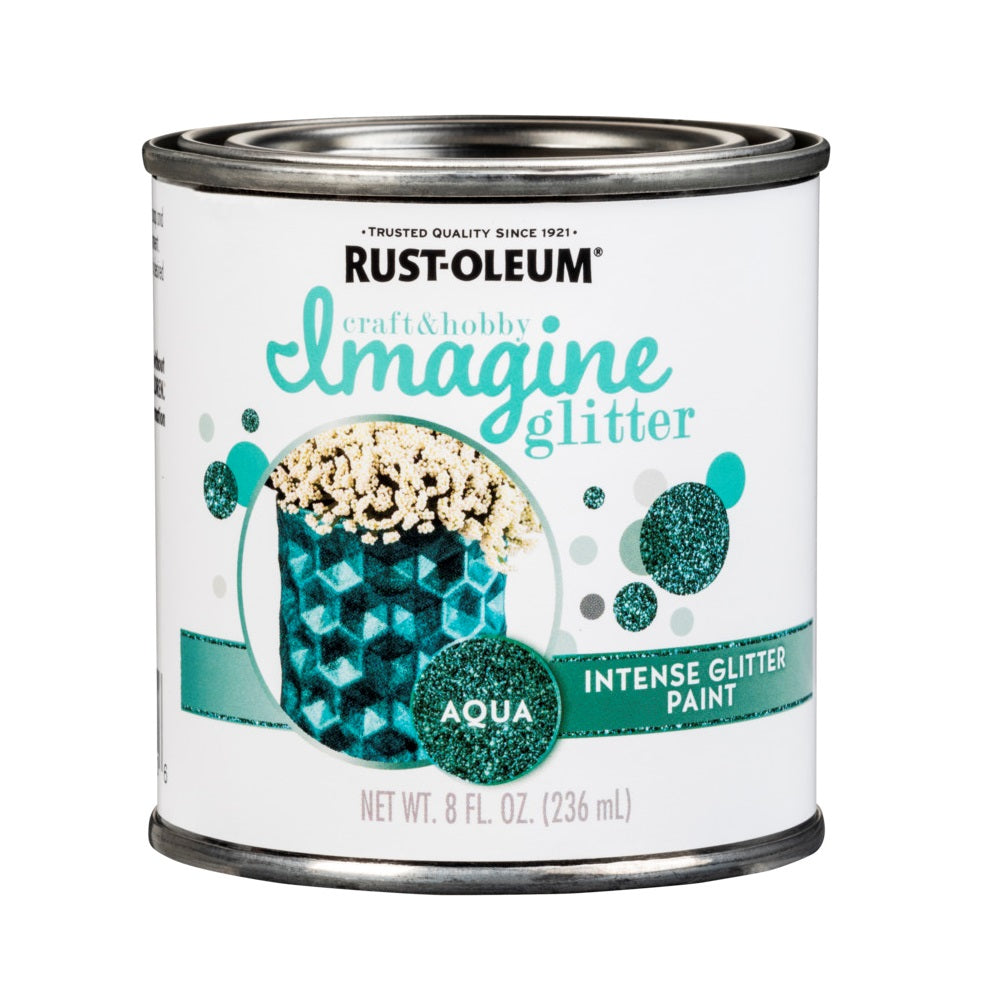 Rust-Oleum 350118 Intense Glitter Paint, Aqua