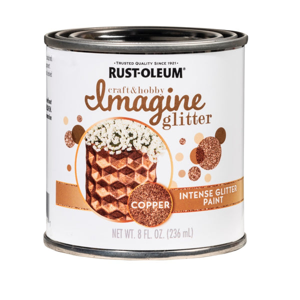 Rust-Oleum 349201 Intense Glitter Paint, Glitter Copper