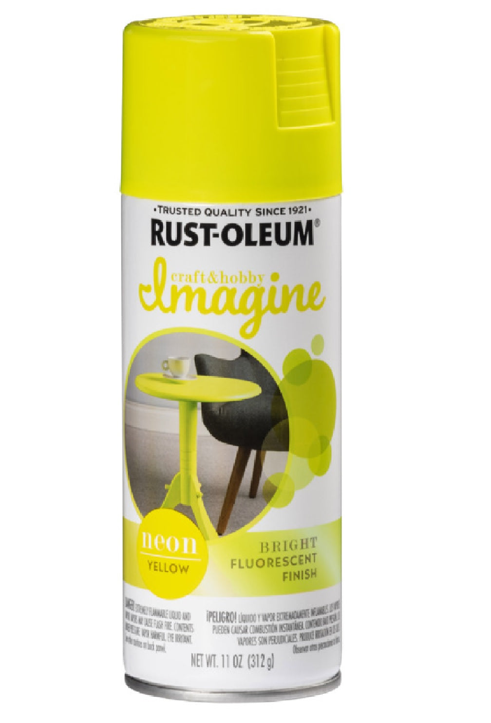 Rust-Oleum 354001 Neon Spray Paint, Yellow