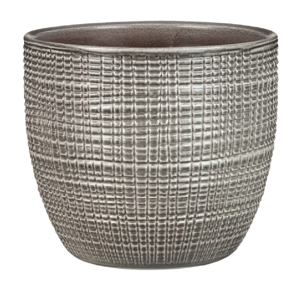 Scheurich 58642 Ceramic Vase Flower Pot, Grey