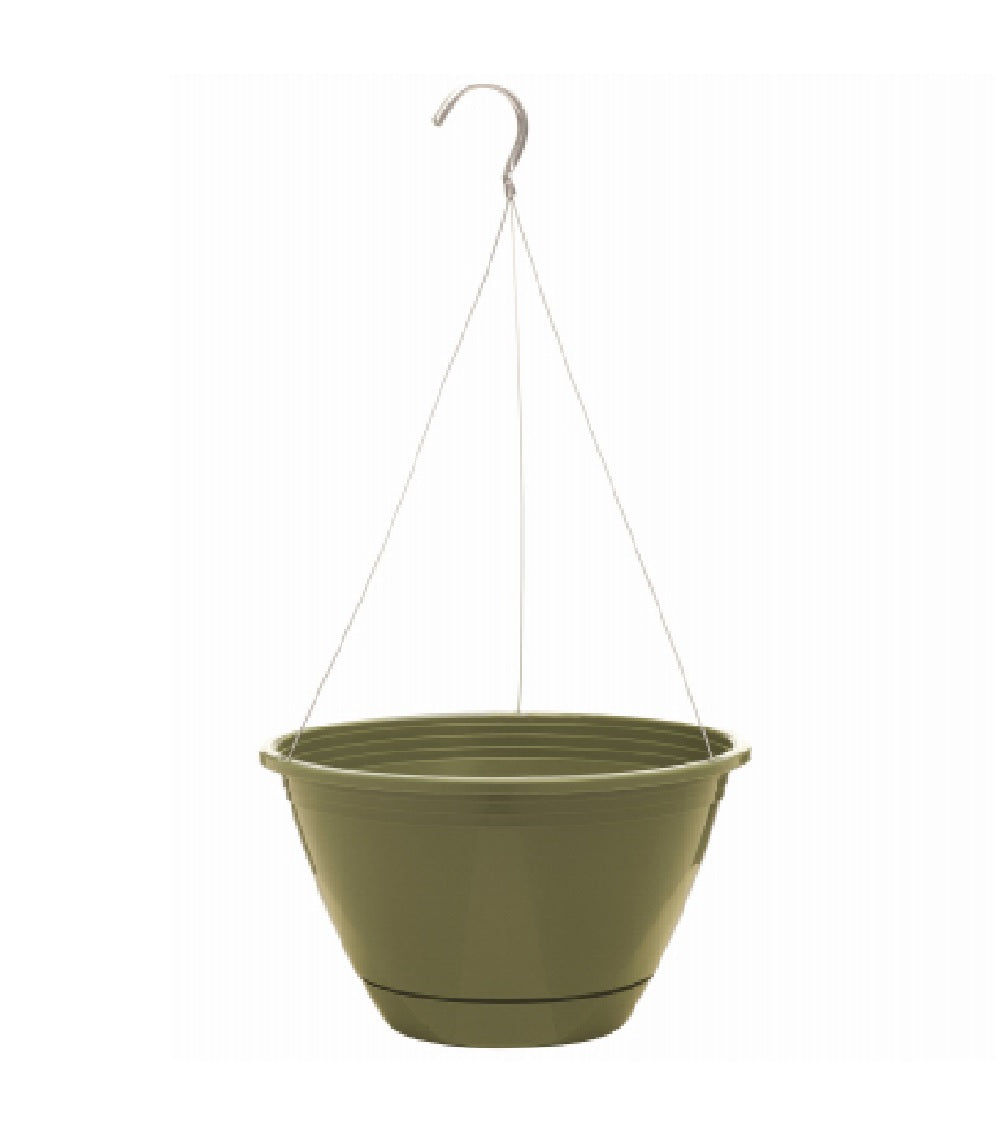 Southern Patio HDR-091486 Hanging Basket, Olive Green