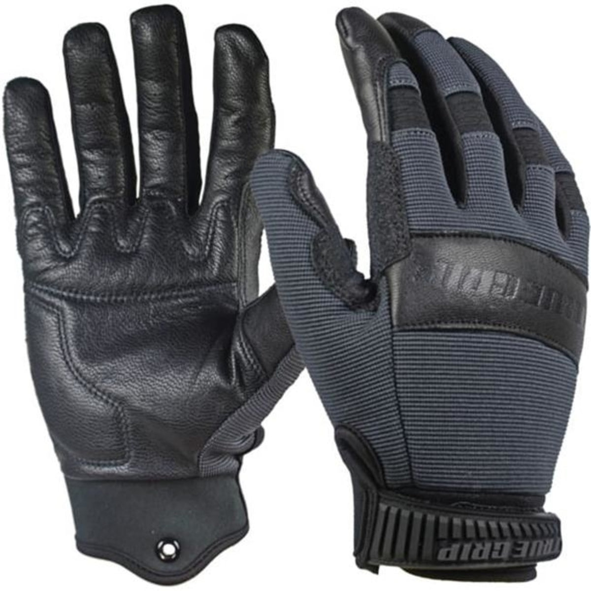 True Grip Leather Work Gloves, Premium Cowhide, Men's Medium