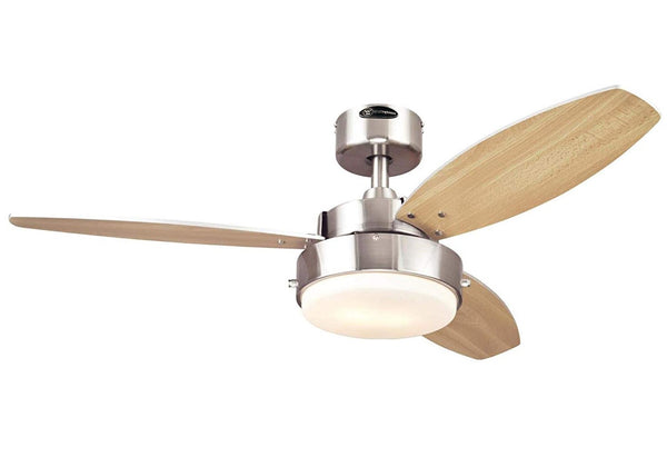 Westinghouse 72216 Alloy Ceiling Fan, Brushed Nickel