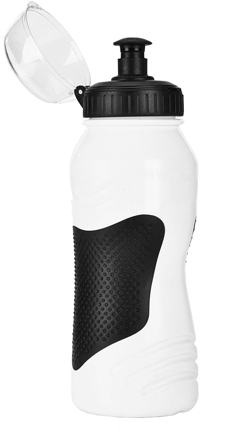 Kent 94030 Water Bottle with Bicycle Cage, White, 20 Oz