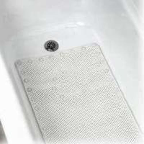 Zenith 77WW Rubber Bath Mat 16"x28" - White