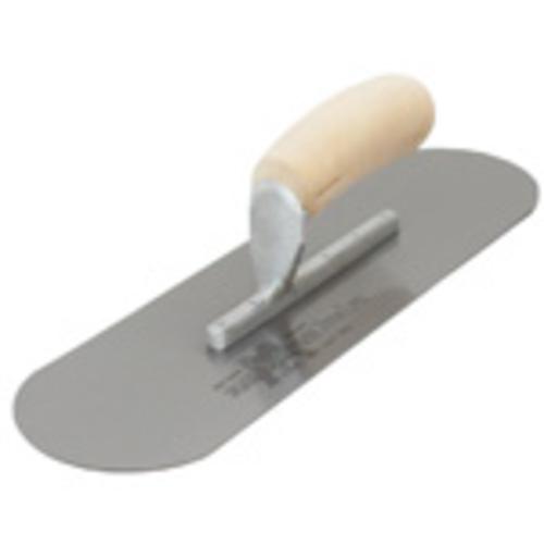 Marshalltown SP16 High Carbon Steel Pool Trowel, 16"x4 1/2", Wood Handle