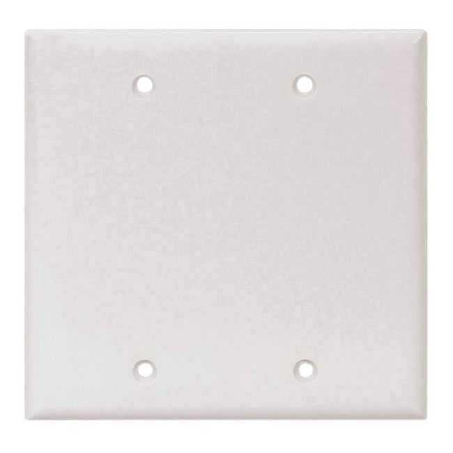 Cooper Wiring 2137W-BOX 2-Gang Blank Plate, White