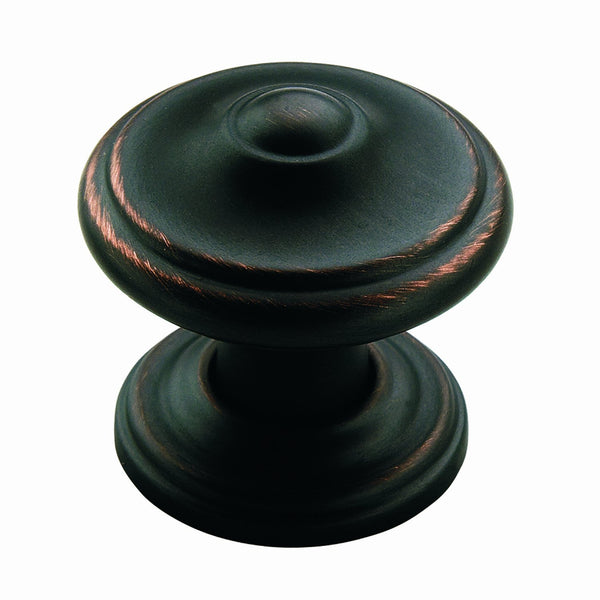 Amerock BP55341ORB Round Cabinet Knob, Oil Rubbed Bronze