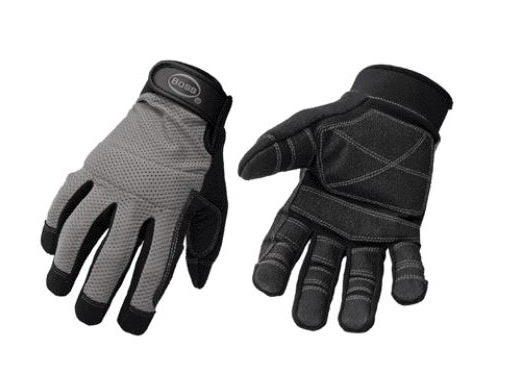 Boss 5204X Men&#039;s Mesh Back Utility Glove, X-Large, Black/Gray