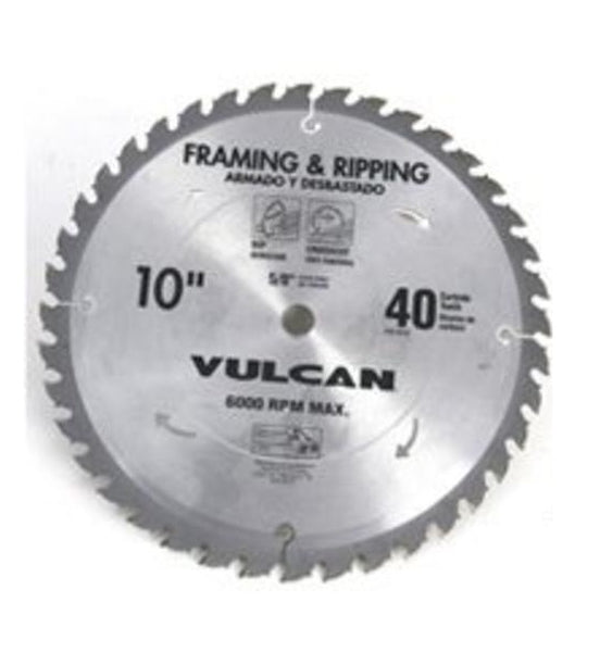 Vulcan 415721OR Fast Cut Thin Kerf Circular Saw Blade, 10" Dia