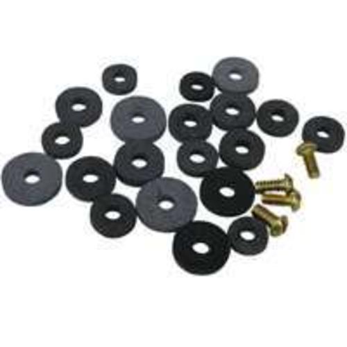 Worldwide Sourcing PMB-116-3L Rubber Flat Faucet Washers 24-Piece