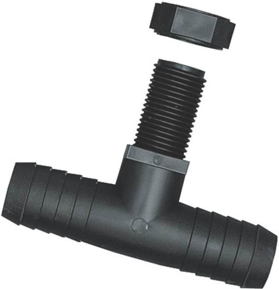 Green Leaf NTT 12 P 2PK Nozzle Tee, 1/2" Barb