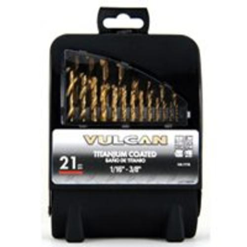 Vulcan 211990OR Drill Bits Sets, 1/16-3/8"