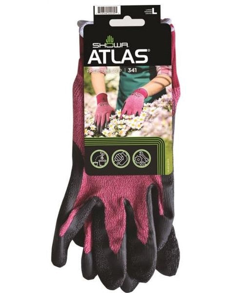 Showa 341RDL-09.RT Atlas 341 Advanced Grip Work Gloves, Large