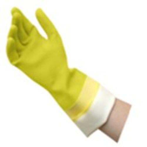 Quickie 12142 Yellow Latex Gloves, Large