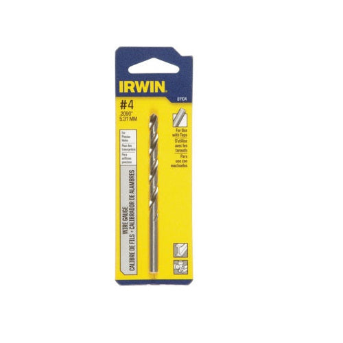 Irwin 81104 High Speed Steel Wire Gauge Drill Bit, 2-1/2" x 3-3/4"