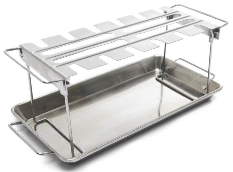 Broil King 64152 Wing Rack, Stainless Steel, 16.5" x 7.25" x 1.5"