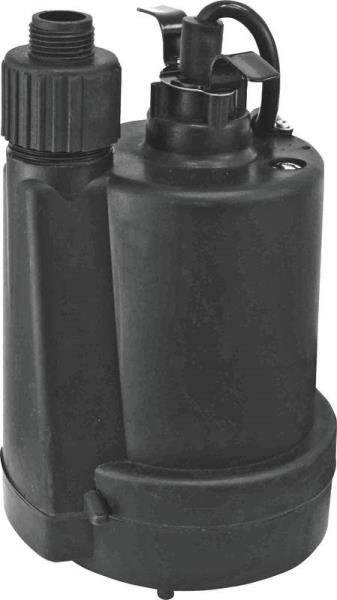 Superior Pump 91250 Thermoplastic Submersible Utility Pump, 1/4 HP