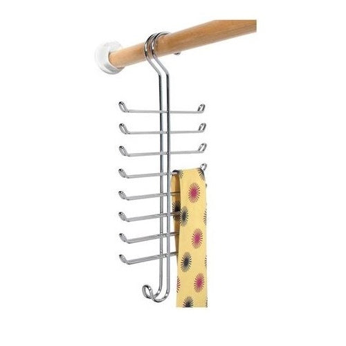 InterDesign 06560 Classico Belt & Tie Rack, Chrome