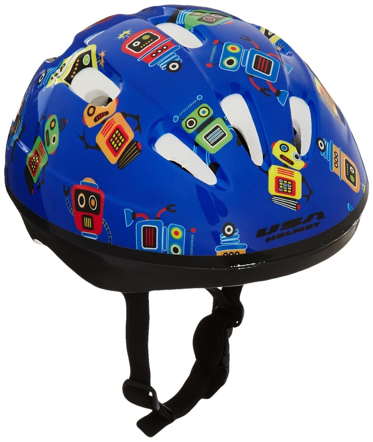 Kent 97520 Toddler Bicycle Helmet, Blue With Robots