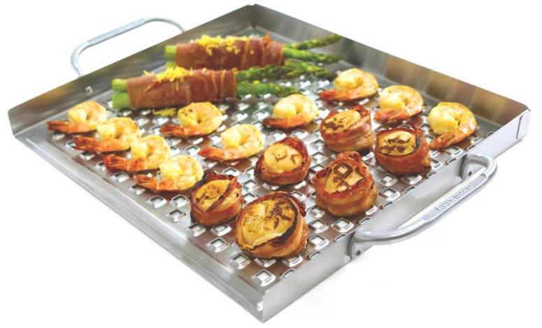 Broil King 69712 Flat Grill Topper, Stainless Steel, 2.25" x 18.75" x 13.38"