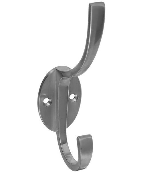 National Hardware N806-824 Modern Coat And Hat Hook, Die Cast Zinc, Satin Nickel