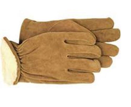 Boss 4176M Pile Lined Split Leather Gloves, Medium