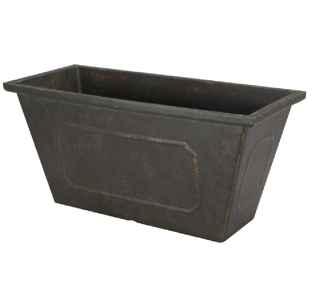 Landscapers Select PT-S049 Metallic Resin Planter, 19 x 8"