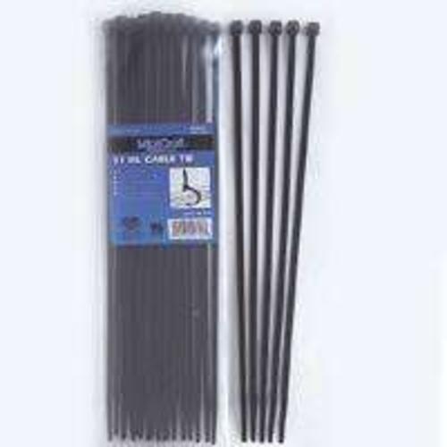 ProSource CV280W-253L Cable Tie, Nylon, Black