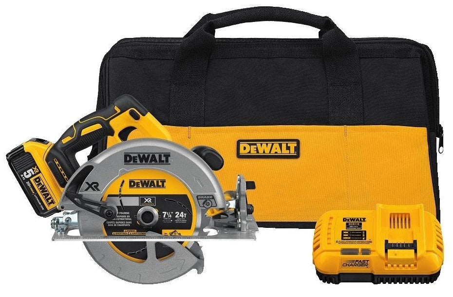 DeWalt DCS570P1 Cordless Circular Saw with Brake Kit, 5200 RPM