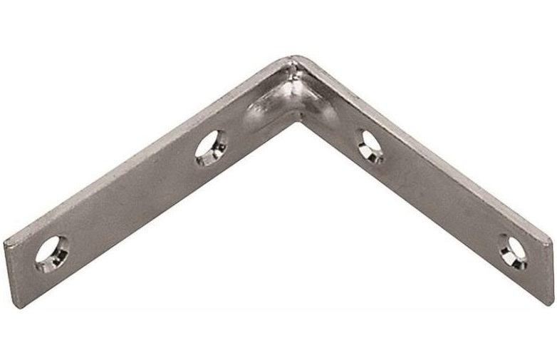 Prosource CB-B025-C4PS Corner Brace, Steel, Zinc Plated, 2-1/2" x 5/8"