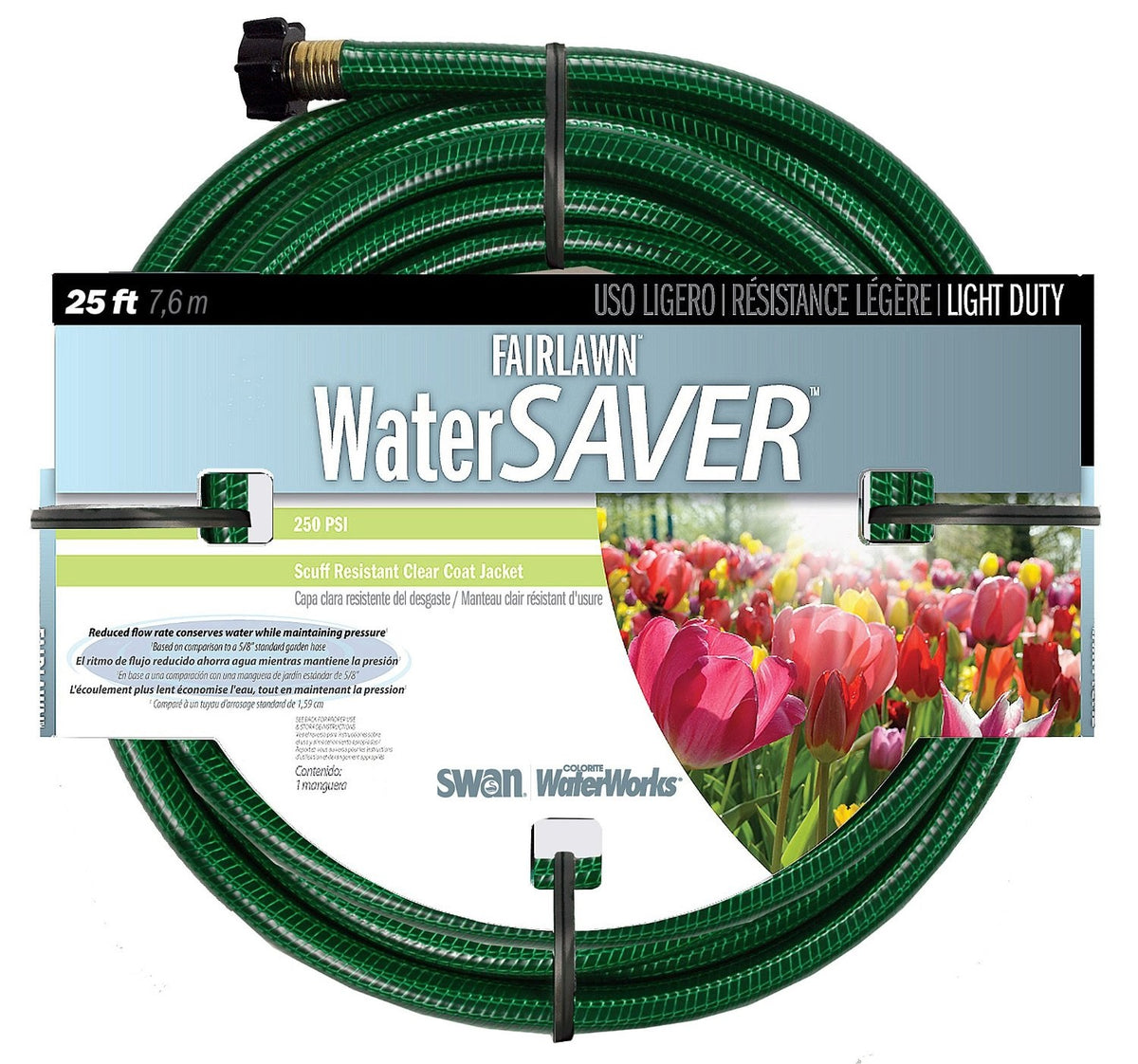 Swan SNFA12025 Fairlawn Water Saver Garden Hose, 1/2" x 25'