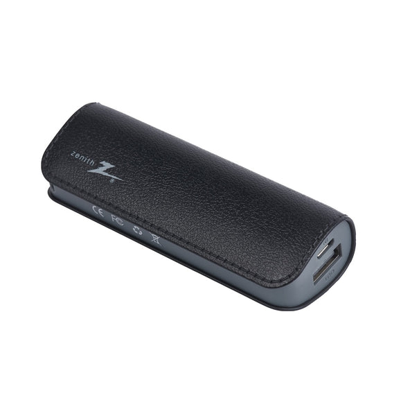 Zenith PM2600MPC Portable Charger, Black, 2600mAh