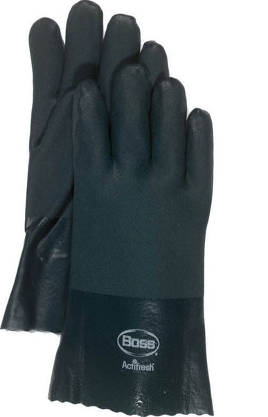 Boss 1712 PVC Rough Sand Grip Gloves, 12", Large