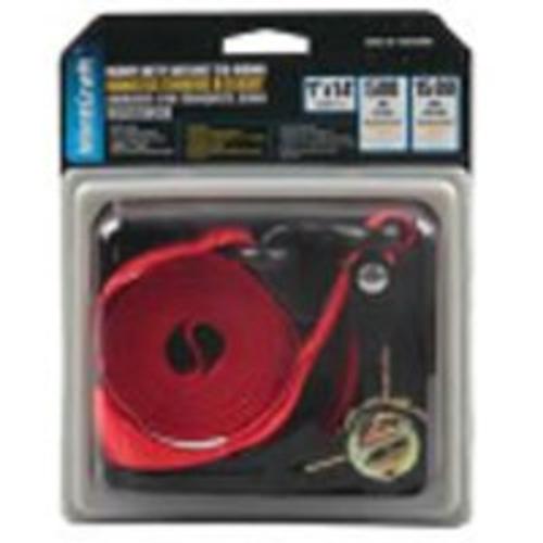 ProSource FH64057 Tie-Down, Metal Ratchet, Red