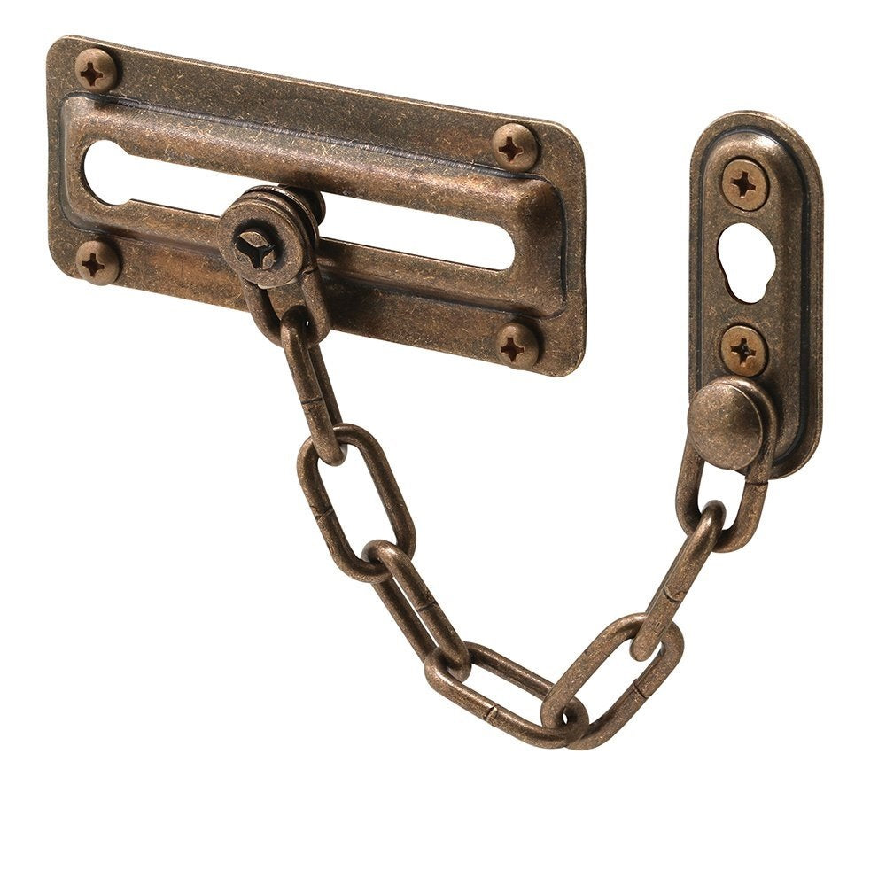 Prime Line U 10533 Chain Door Guard, Antique Brass