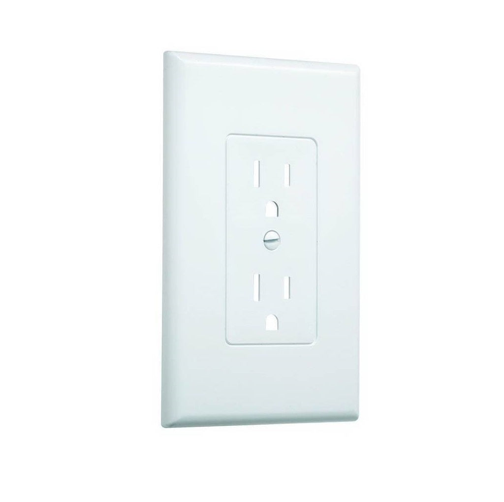 Hubbell 2500W Wallplate, 1-Gang, White