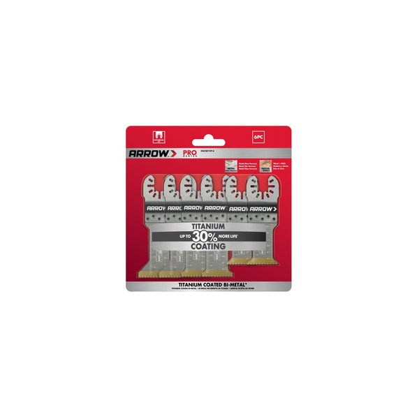 Arrow Fastener OSC201VP-6 Titanium Metal/Wood Blades Variety, Metal