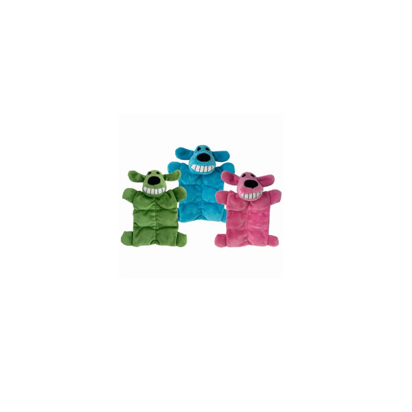 Multipet 44203 Minipet Loofa Squeak Mat dog toy, 6 Inch